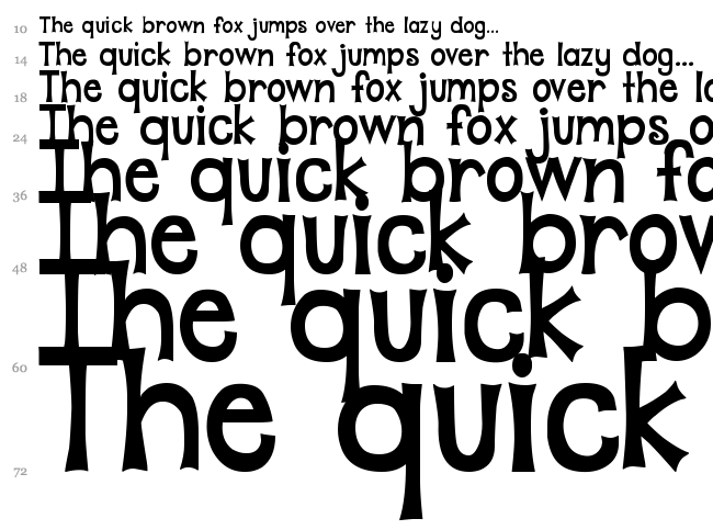 DJB Play Misty For Me font waterfall